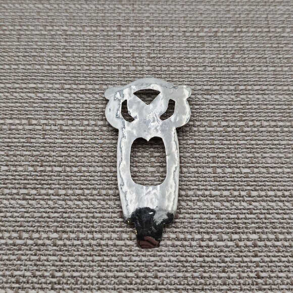 Sterling Silver Unique Symbol Large Pin Brooch B376 - Picture 1 of 9